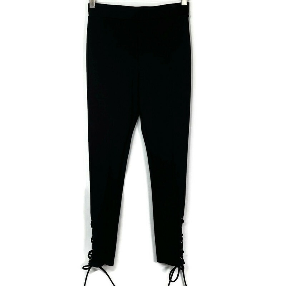 Lovers & Friends Black Lace Up Thick Legging Pants
